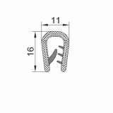 PVC-Kantenschutz mit Metallband