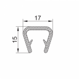 PVC-Kantenschutz mit Metallband