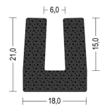 NEOSOFT® EPDM-Moosgummi U-Profil