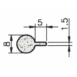 EPDM-Moosgummi P-Profil