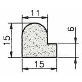 EPDM-Moosgummi P-Profil