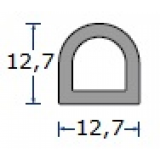 Silikon-Hohlkammerprofil 12,7 x 12,7 mm