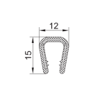 PVC-Kantenschutz mit Metallband
