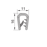 PVC-Kantenschutz mit Metallband